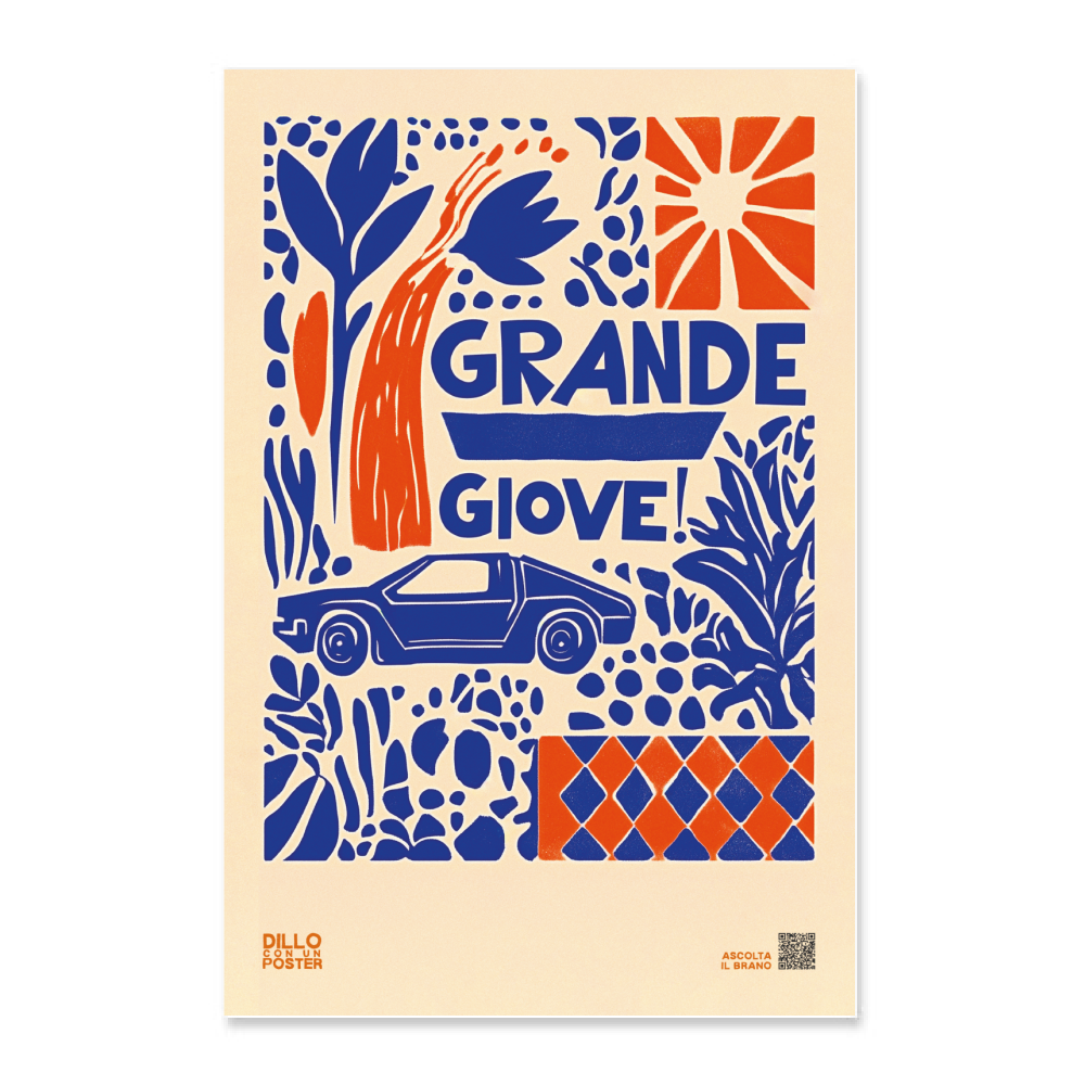 Poster 30x45 Grande Giove  Poster Stile Azulejos