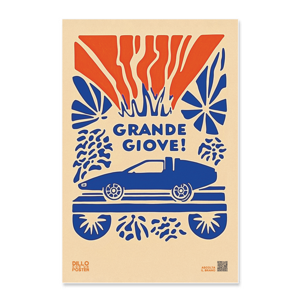 Poster 30x45 Grande Giove 2  Poster Stile Azulejos